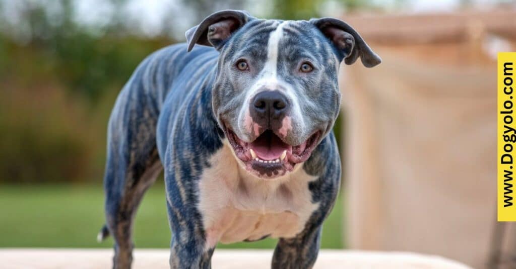 Blue Brindle Pitbull